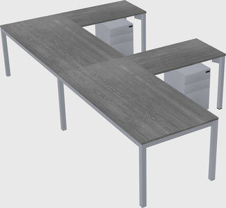 L-shaped desk