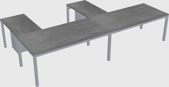 L-shaped desk