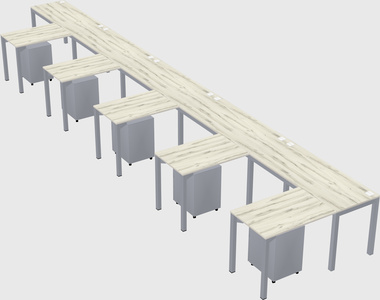L-shaped desk