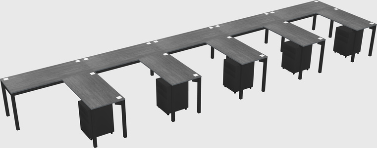 L-shaped desk