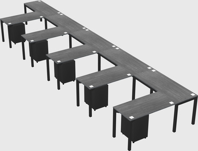 L-shaped desk
