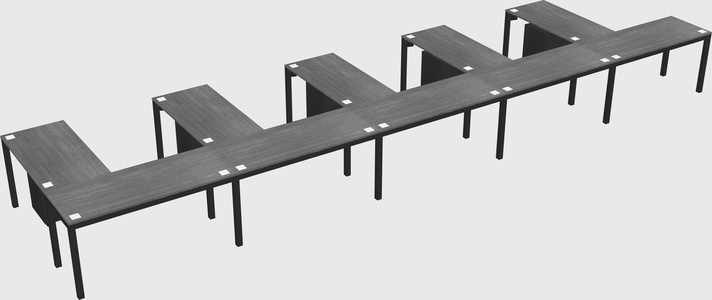 L-shaped desk