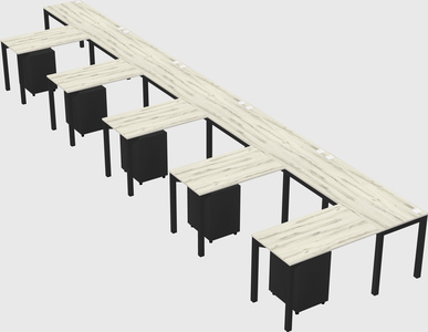 L-shaped desk
