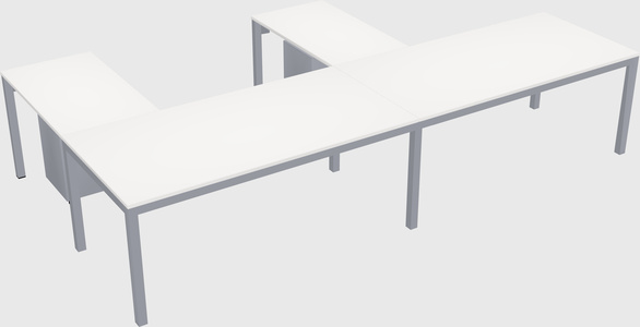 L-shaped desk