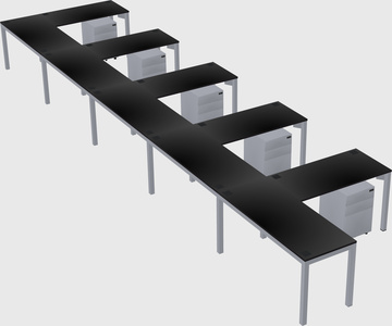 L-shaped desk