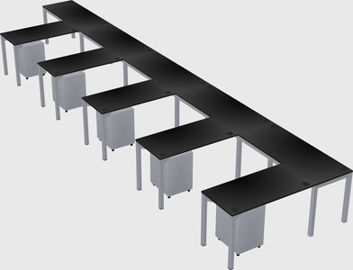L-shaped desk