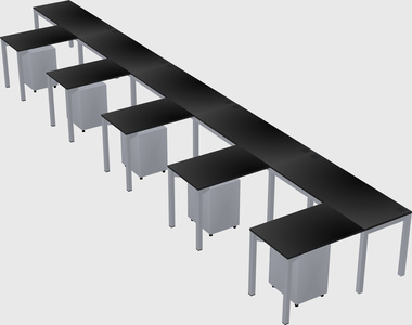 L-shaped desk