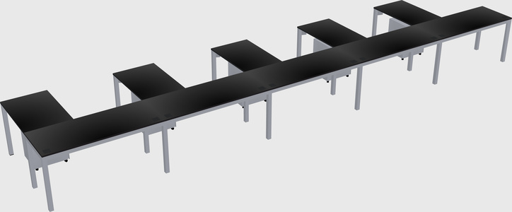 L-shaped desk