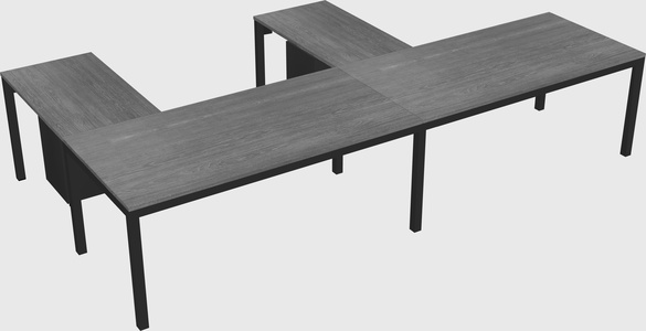 L-shaped desk