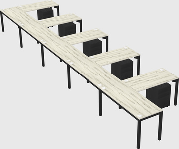 L-shaped desk