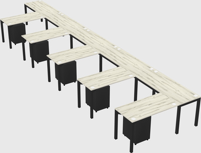L-shaped desk