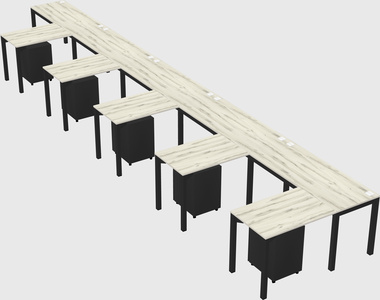 L-shaped desk