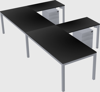 L-shaped desk