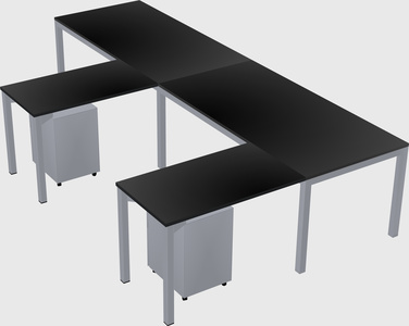 L-shaped desk