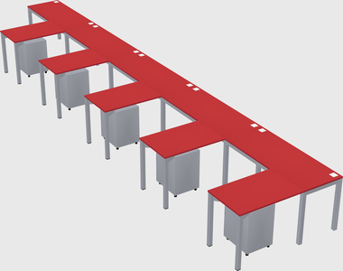 L-shaped desk