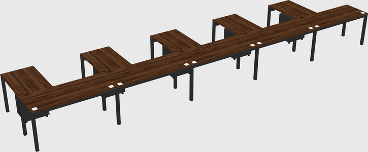 L-shaped desk