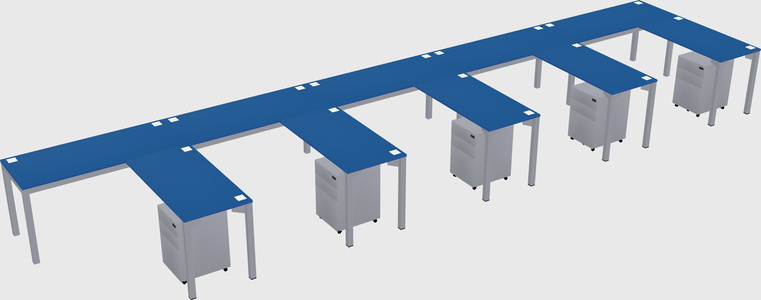 L-shaped desk