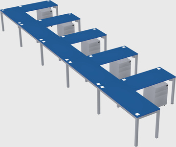 L-shaped desk