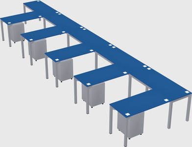 L-shaped desk