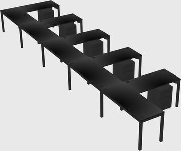 L-shaped desk