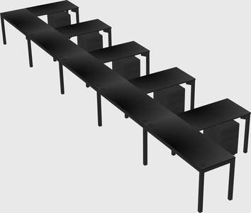 L-shaped desk