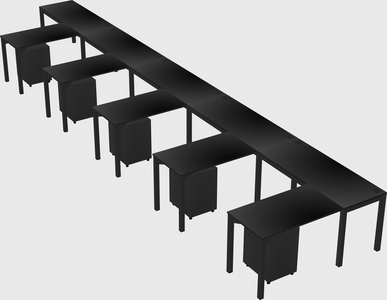L-shaped desk