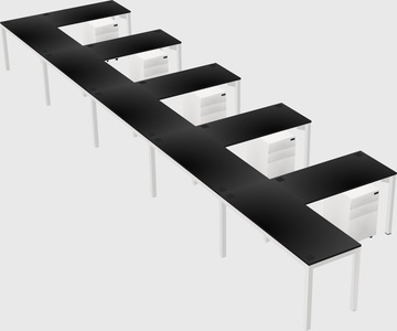 L-shaped desk