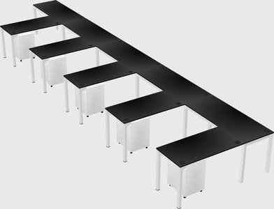 L-shaped desk