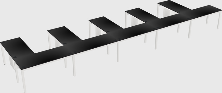 L-shaped desk