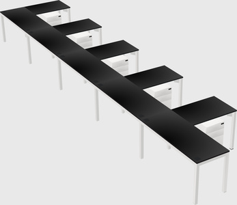 L-shaped desk