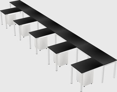 L-shaped desk