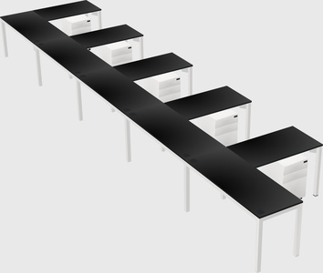 L-shaped desk