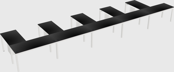 L-shaped desk
