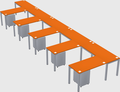 L-shaped desk