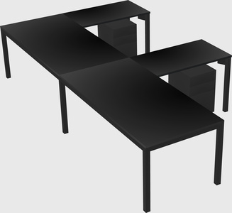 L-shaped desk