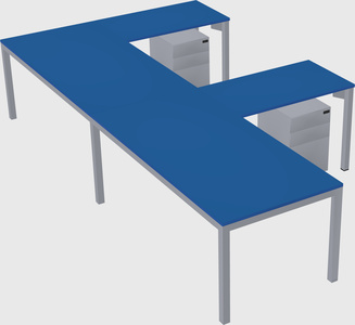 L-shaped desk