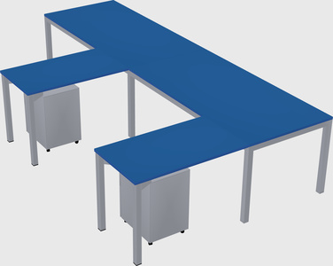 L-shaped desk