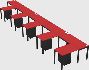 L-shaped desk