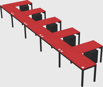 L-shaped desk