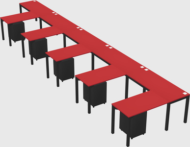 L-shaped desk