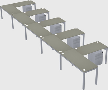 L-shaped desk