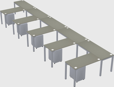 L-shaped desk