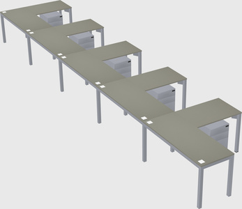 L-shaped desk
