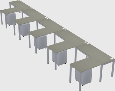 L-shaped desk