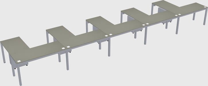 L-shaped desk