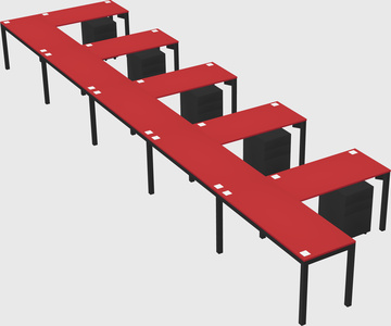 L-shaped desk