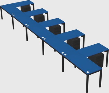 L-shaped desk