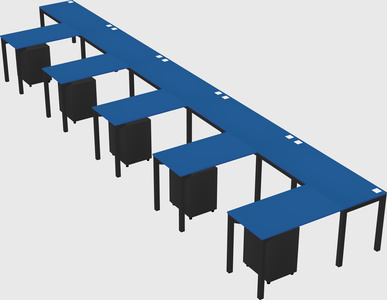 L-shaped desk