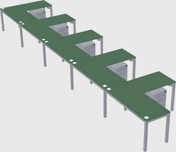 L-shaped desk