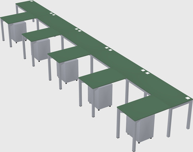 L-shaped desk